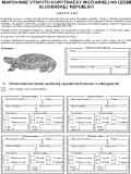 Titulná strana anketného listu na mapovanie výskytu korytnačky močiarnej